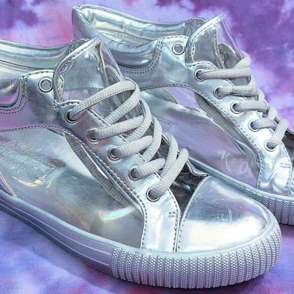 BCBGeneration Clear & Metallic Silver Sneakers: 7 - Picture 2 of 16